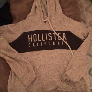 Medium grey hollister hoodie